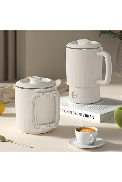 FLYPRO Portable Travel Kettle, 600ML Small Electric Kettle with Foldable Hand...