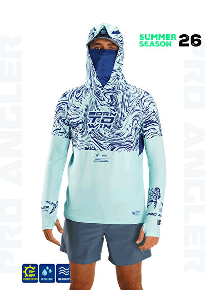 Fujin Pro Angler S26 Buff&Hoodie Izohips Mint - 2XL