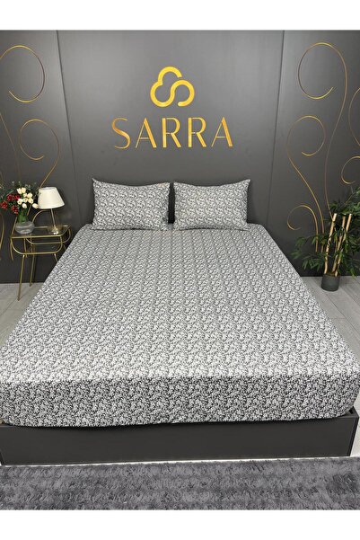 sarra Home Flora Double Size Eco Elastic Bed Sheet Set