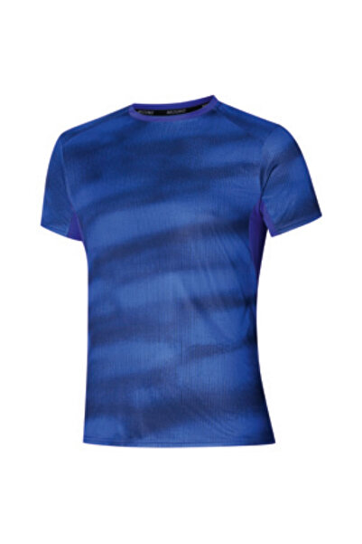 MIZUNO Tricou de alergare pentru bărbați DryAero SS 2025 - Albastru - M