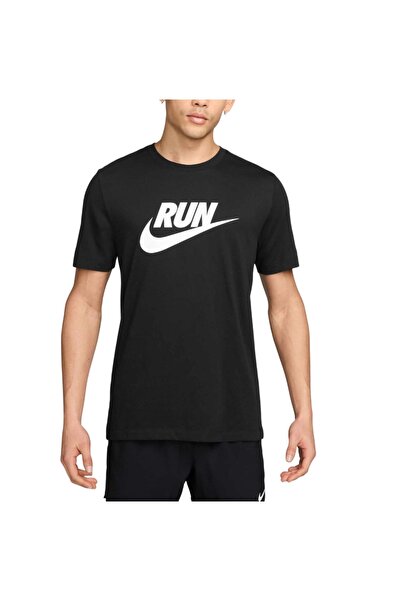 Nike Tricou de alergare pentru bărbați Run Swoosh FW 2025-Negru-L