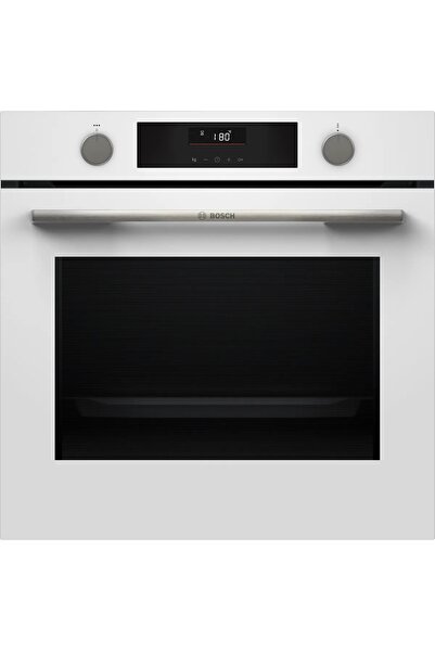 Bosch Beyaz 3 lü Ankastre Set 595 ( HUA736EV0T - PNQ7B2P31O - DWK64PJ20T ) 75cm Wok Bek Ocak - Buhar Destekli