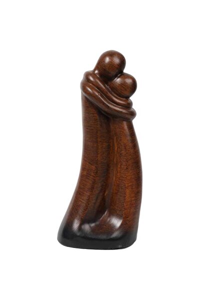 Goliat Figurină ceramică cuplu în culoarea bronzului 24x8x11 cm cu piciorușe ...