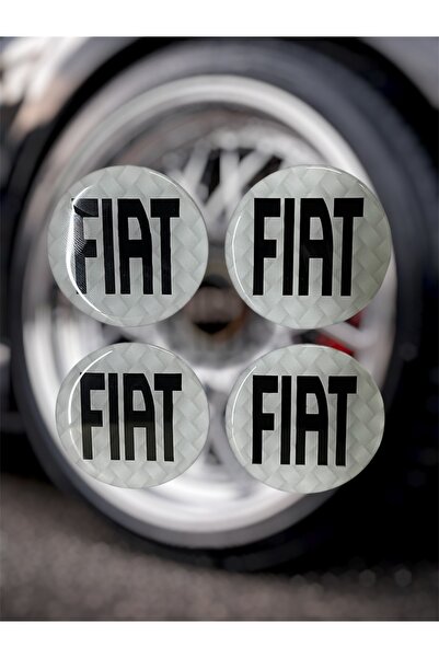 Damla Etiket Fi̇at Wheel Hub 4-Piece Universal Wheel Hub 3D Wheel Emblem Drop...