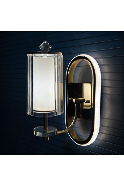 Danube Home Erlo LED Wall Lamp French Gold 3 Color Dimmable Wall Light