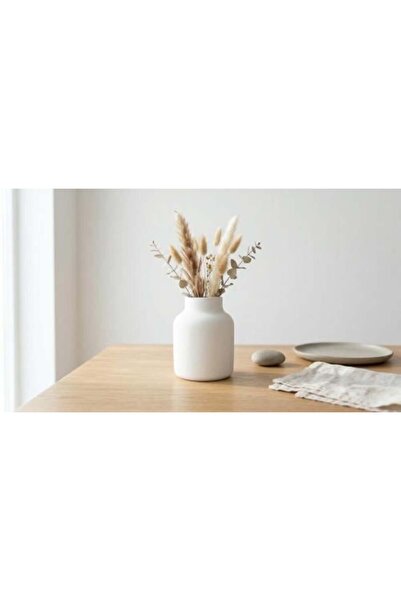 FONOON Wide Gypsum Flower Vase