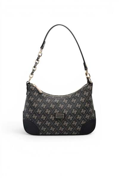 Silver Polo Smoked - Black Monogram Women's Shoulder Bag Sp1277