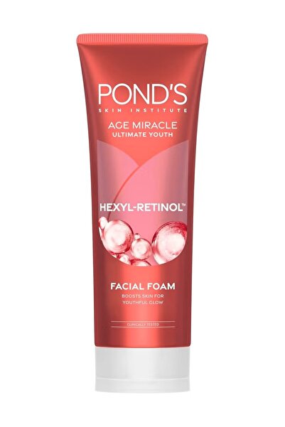 Ponds AGE MIRACLE ULTIMATE YOUTH HEXYL-RETINOL FACIAL FOAM BOOSTS SKIN FOR YO...