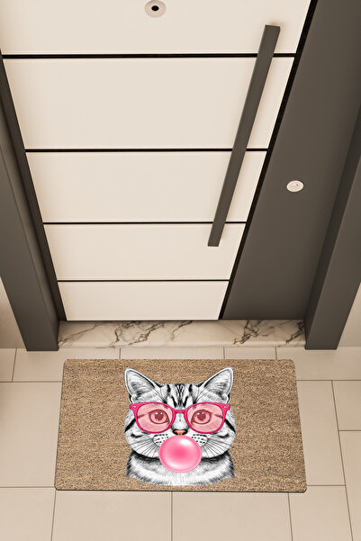 Dormot Υψηλής ποιότητας ψηφιακή εκτύπωση, χαλάκι πόρτας με θέμα τη γάτα με τυ...