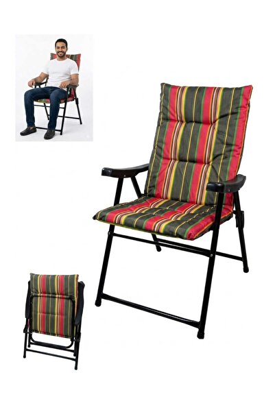 DAY BY DAY Multi Color Camping Chair Comfortable Folding Chair Heavy Duty Loa...