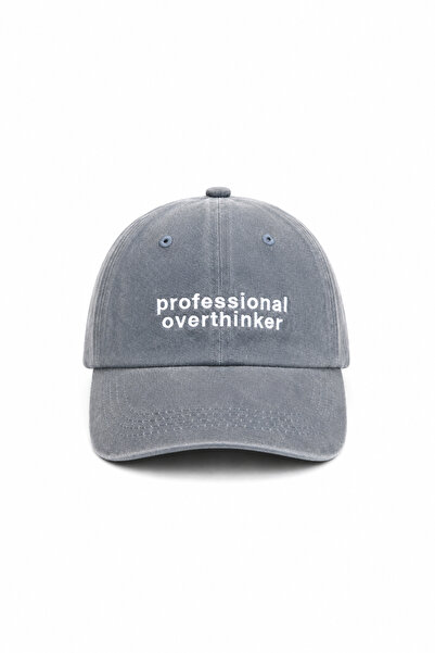 barsdepo Professional Overthinker Unisex Hat Light Grey Embroidered Baseball ...