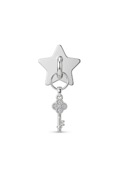 ZARİN JEWELS Anahtar Detaylı Altın Kaplama Telefon Charmı