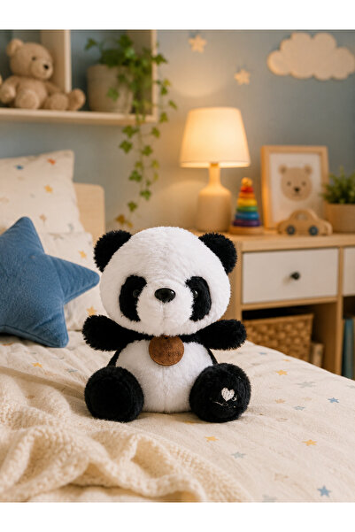 Cici Oyuncak Sevimli Panda Peluş Oyuncak 20 Cm Yumuşacık Sarılmalık Uyku Arka...