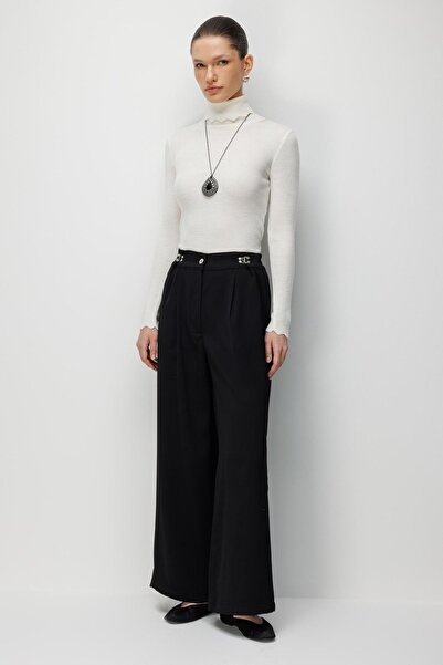 Hiccup Pantaloni largi cu talie înaltă MIXRAY și accesorii