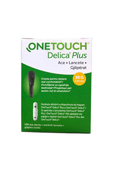 One Touch Select Plus Ace de testare a glicemiei OneTouch Delica Plus, 100 bu...