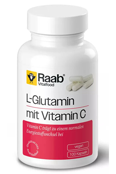 RAAB L-Glutamine cu vitamina C 480mg 100 capsule 48g