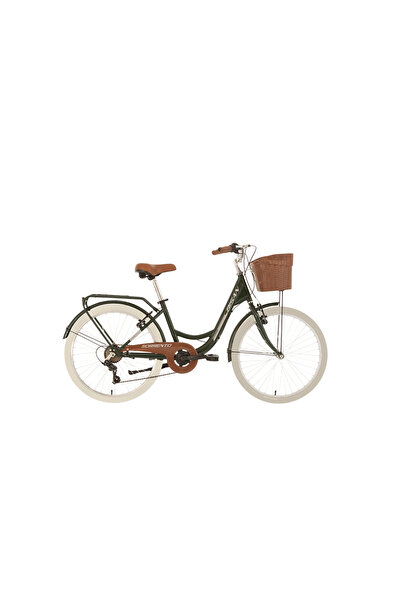 Bisan SORRENTO-S KADIN ŞEHİR BİSİKLETİ 36CM V 24 JANT 7 VİTES YEŞİL SİLVER