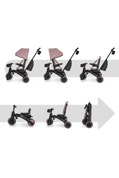 Kinderkraft JAZZ 3 Foldable Tricycle PINK