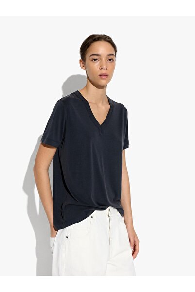 PARFOIS Kadın V Yaka T-Shirt