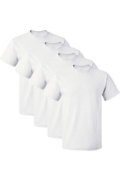 Fruit of the loom Men's Round Neck T-Shirt suitable as an undershirt from (4 ...