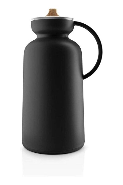 EVA SOLO Silhouette Vacuum Jug 1.0L Black Thermal Carafe with Stainless Steel...