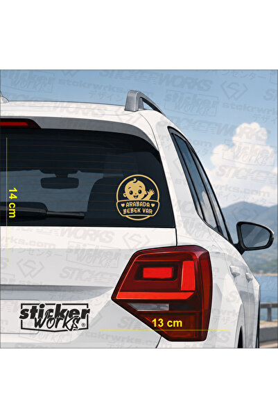 Sticker Works يوجد ملصق طفل في السيارة