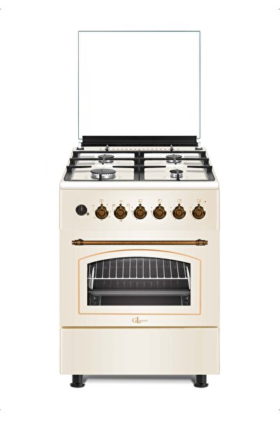 GL GENERAL GLF 6040RK 60 CM KUZİNE RUSTİK KREM FIRIN