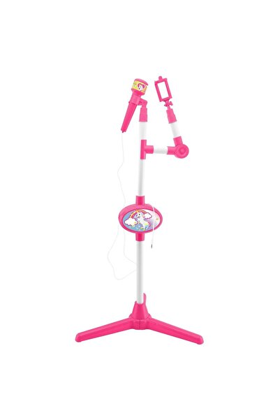 LEXIBOOK Microfon Lexibook, cu stativ, selfie stick si efecte luminoase, Unicorn