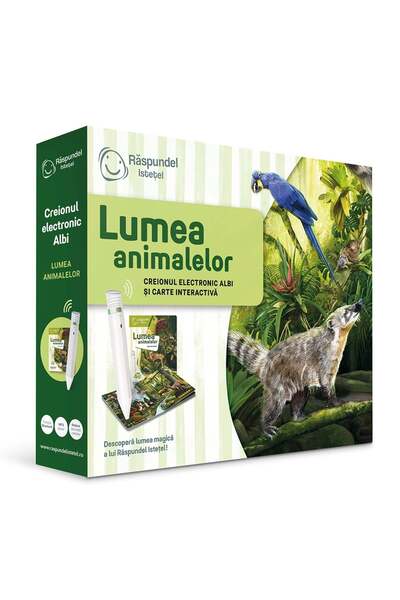 Raspundel Istetel Carte interactiva si creion, Raspundel Istetel, Lumea Anima...