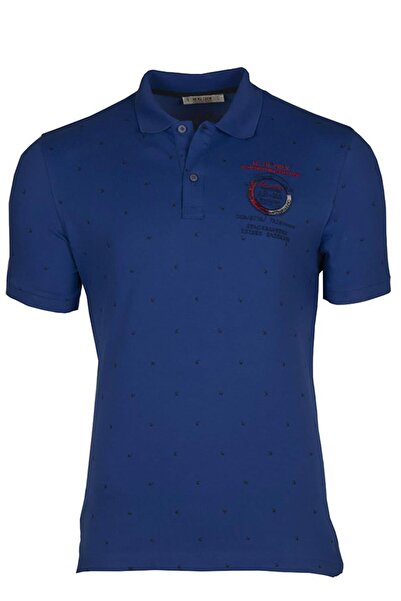Arma Ar-Ma Men's Polo Neck T-Shirt with Text Print Regular Fit Single Roll Ne...