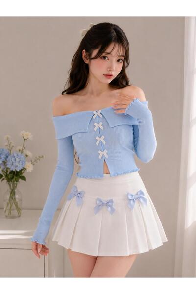 İsra Ayyıldız Moonstar Collection Coquette Lolita Madonna Yaka Fiyonk Detaylı...