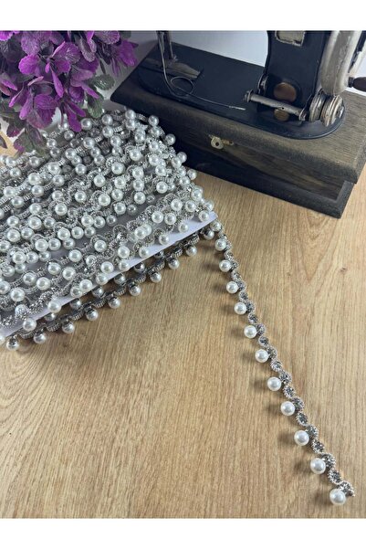jasmina store inci detaylı şık taşlı şerit(1mt)