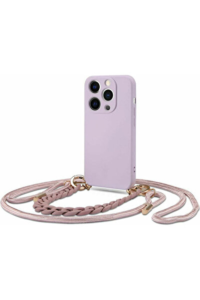 Tech-Protect Icon Chain Πίσω Θήκη Σιλικόνης με Λουράκι Μωβ (iPhone 13 Pro)
