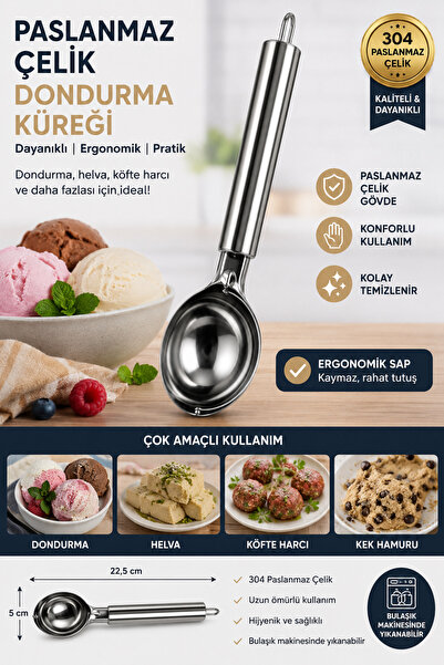 kumkumticaret METAL DONDURMA KAŞIĞI