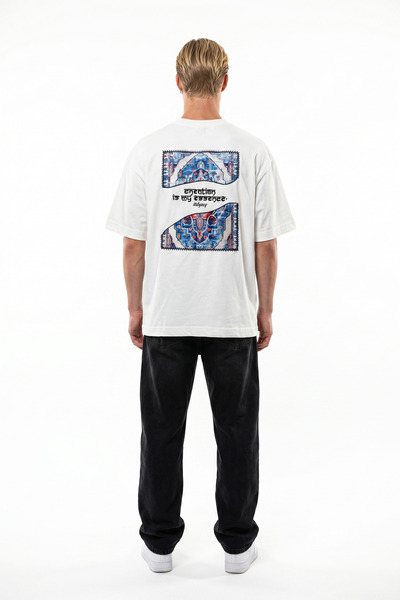 Respire Itsbyzey Tricou supradimensionat Ecru