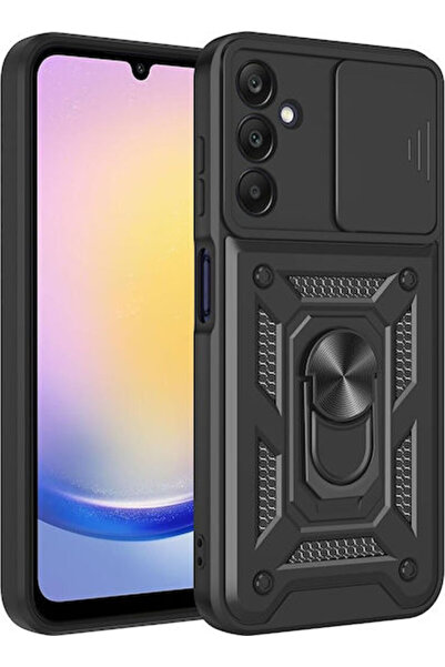 Techsuit Σειρά Camshield Πίσω Κάλυμμα Σιλικόνης Μαύρο (Samsung Galaxy A17)