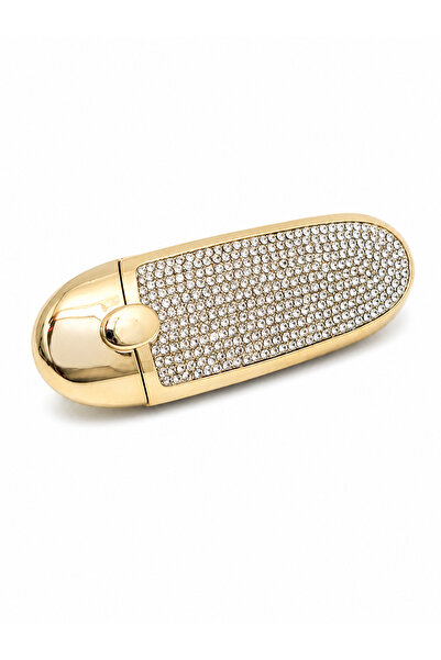 ONRSTORE Aynalı Taş İşlemeli Gazlı Çakmak Doldurulabilir Metal Gövdeli Tasarım