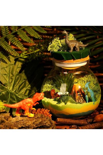 OEM Set Creativ Dinozaur Terrariu Lămpiță de Noapte Magică Multicoloră