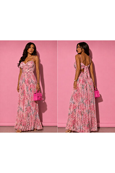 Pretty Rochie inflorata cu pliuri
