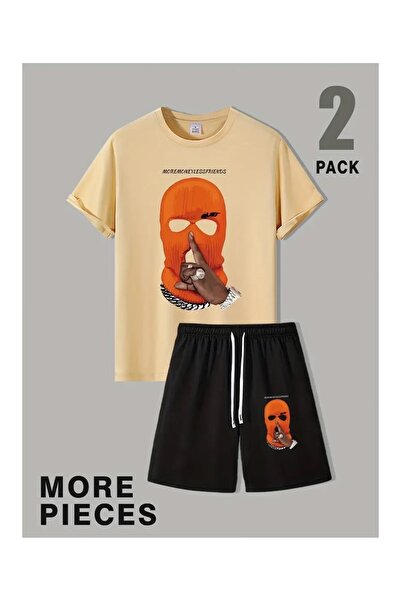 LOTS MODA More Money Printed Shorts T-Shirt Bottom - Top Set