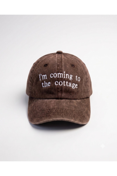 Tresore "Idem do vikendice" vezena vintage bejzbol kapa, trend "cottagecore" ...
