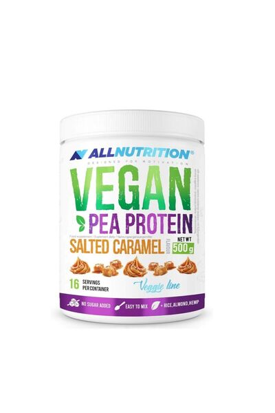 ALLNUTRİTİON Vegan Protein cu aroma de caramel sarat 500g -
