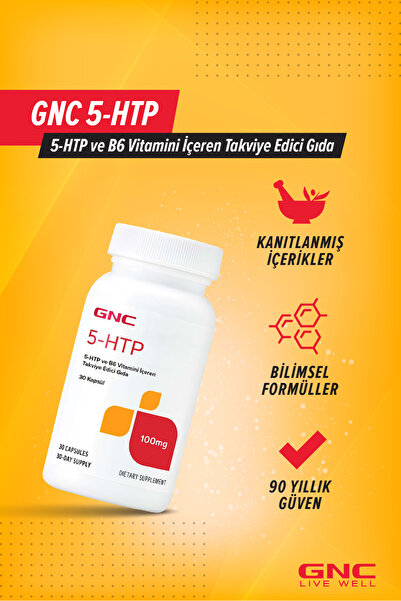 GNC 5-HTP 30 Kapsül