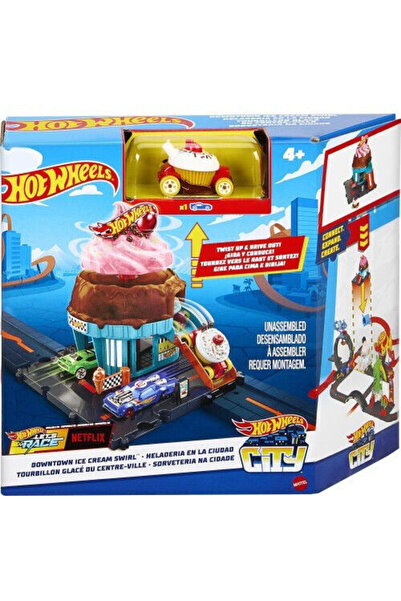 HOT WHEELS Πόλη - Κέντρο Πόλης Γκαράζ Παγωτό Σουάρλ 1:64 για Ηλικίες 8+