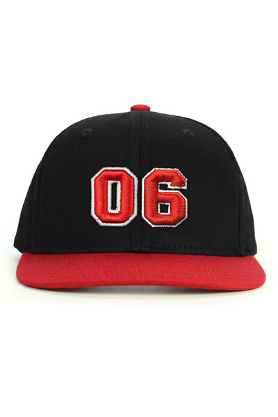 PataCute Number 06 Embossed Snapback Hat