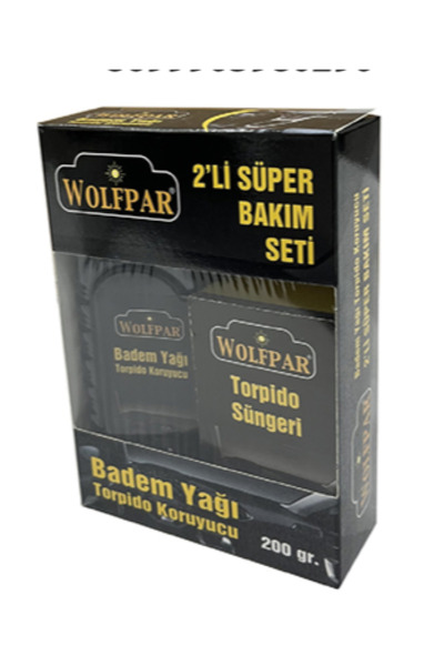 WOLFPAR Torpido Koruyucu 2'li Süper Bakım Seti – Badem Yağlı Torpido Bakımı v...
