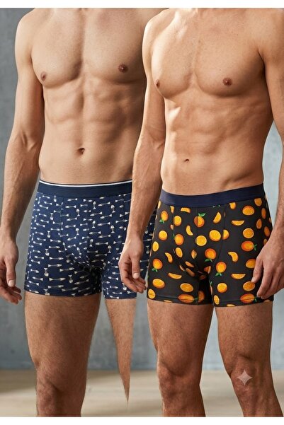 Serena Boxeri de barbati veseli 2/set-culoare multicolor