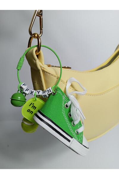 JUST WOMAN Imported Mini Sneaker Bag Charm with Bell