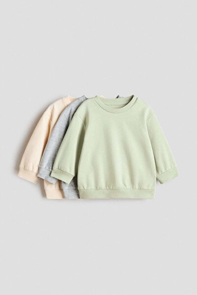 H&M 3-pack cotton sweatshirts