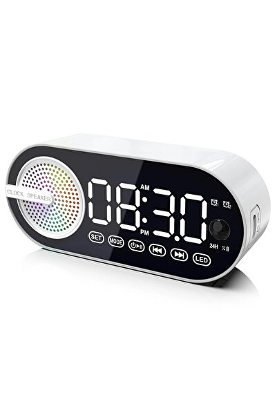 ETOY Ceas digital multifunctional cu bluetooth 5.0 si difuzor led, functie de...